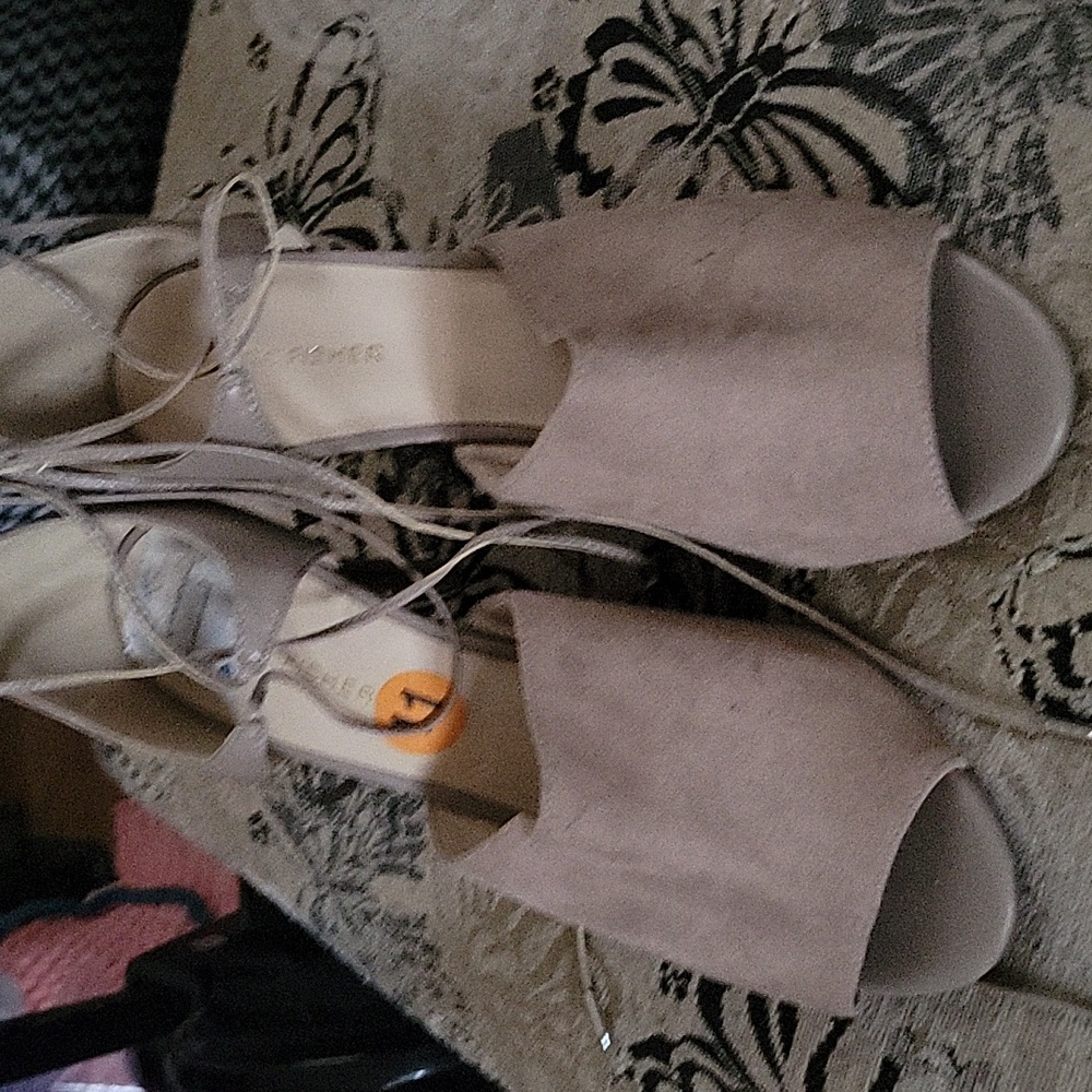 High heeled open toe shoes